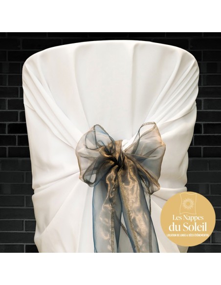 Location nœud organza – plusieurs coloris disponibles