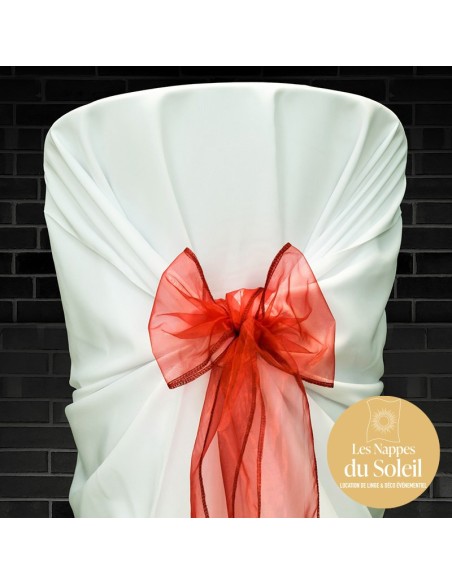 Location nœud organza – plusieurs coloris disponibles