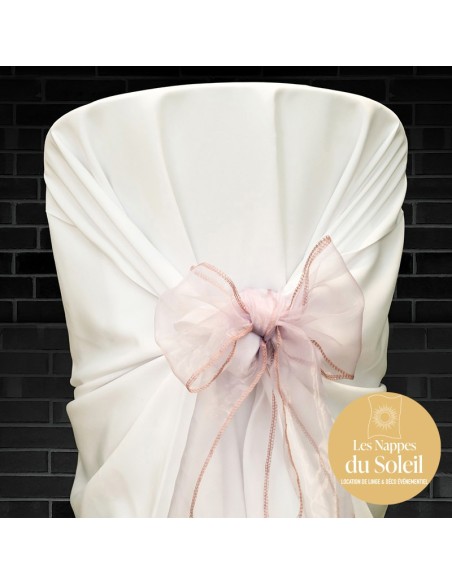 Location nœud organza – plusieurs coloris disponibles