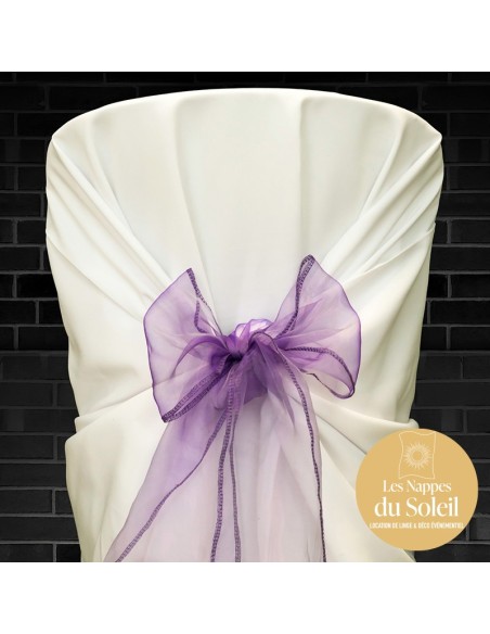 Location nœud organza – plusieurs coloris disponibles