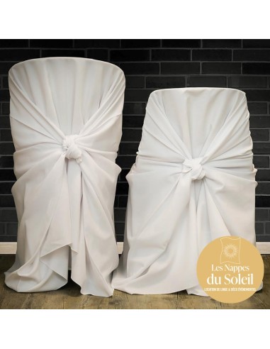 Location housses de chaises universelles – blanc ou noir