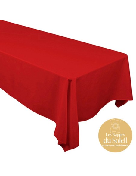 Location nappes rectangulaires – plusieurs tailles et coloris